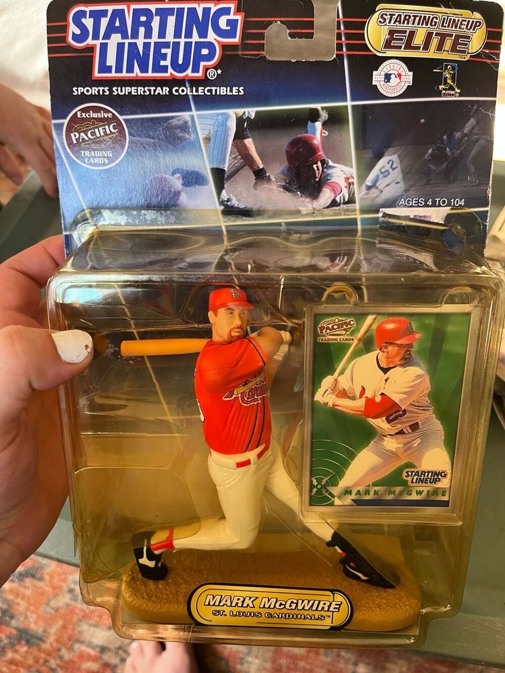 Starting Lineup Elite Mark McGwire St. Louis Cardinals Action Figure with Pacifi